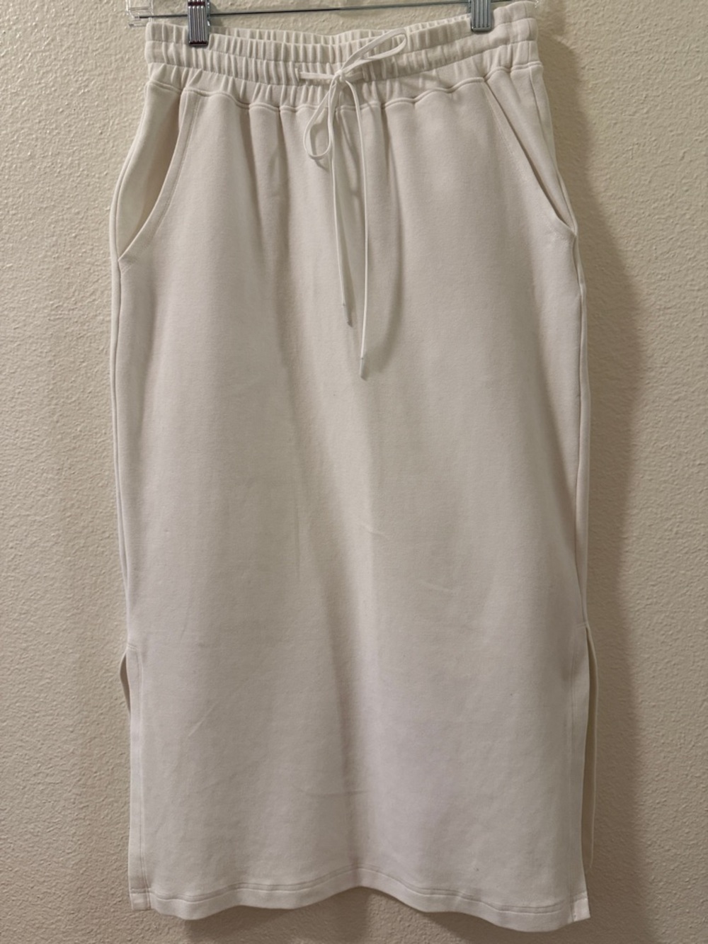Women's white Midi Drawstring Skirt - Picture 2 of 9